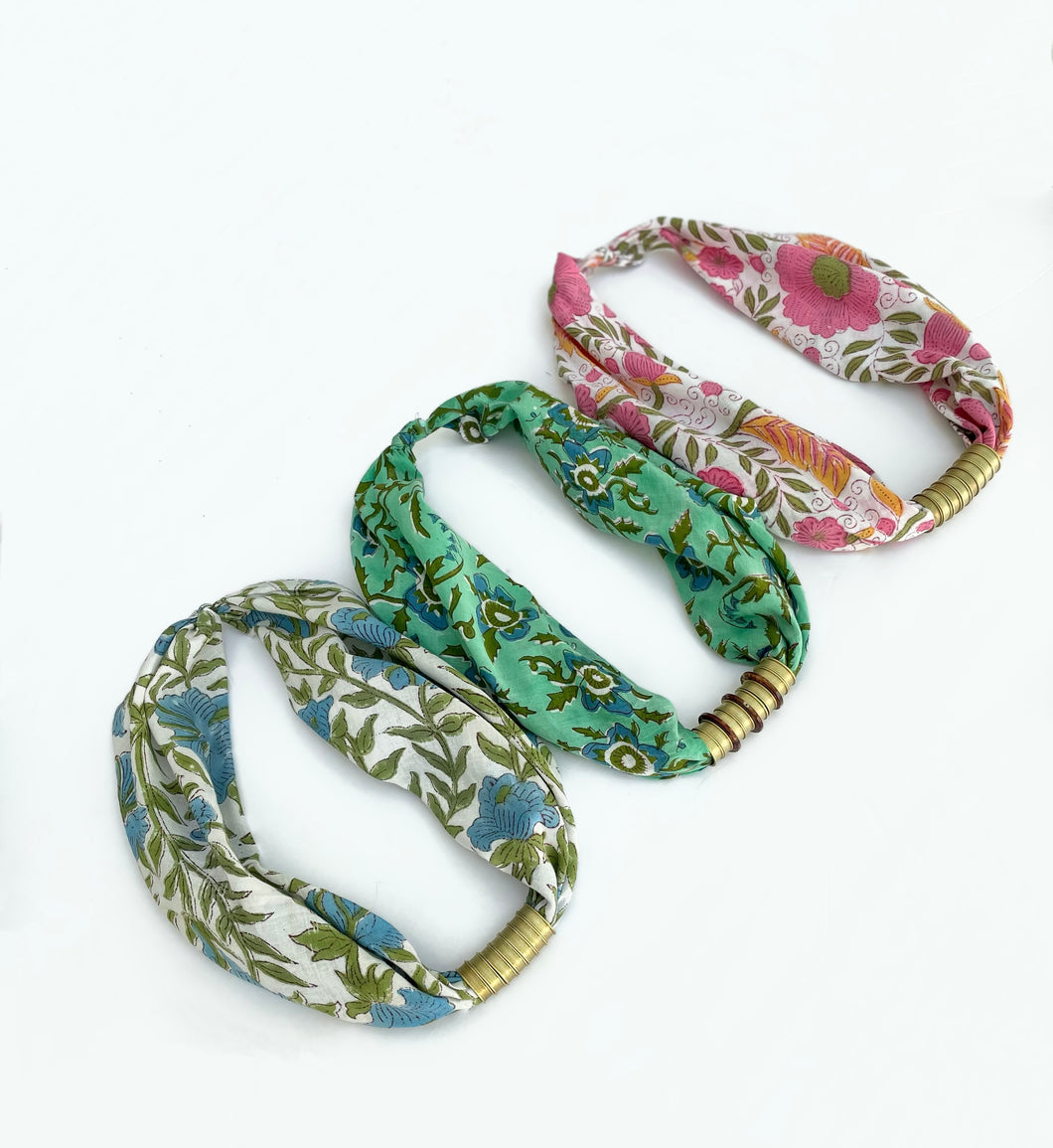Block print necklace